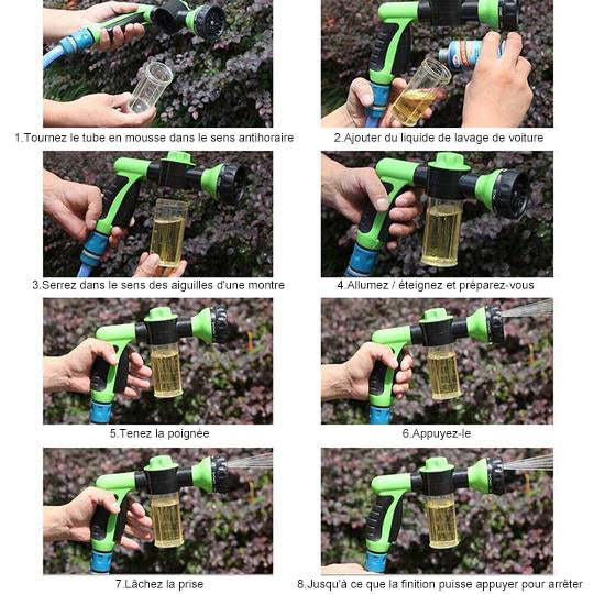 Pistolet de Pulvérisation Multifonctionnel à Haute Pression