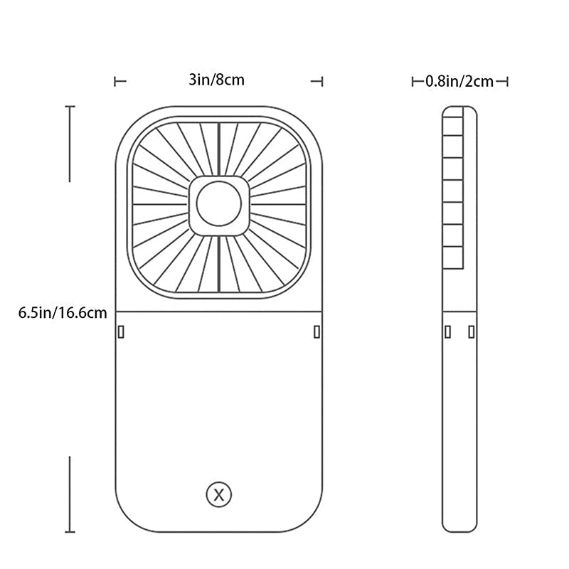 Ventilateur de cou suspendu portable