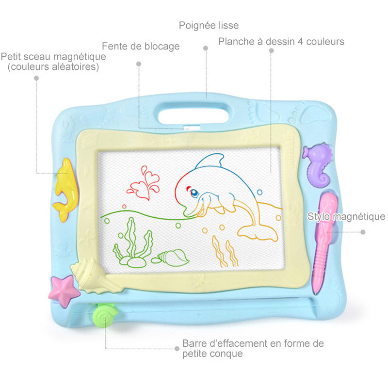 Table de Planche de Graffitis Magnétique Multi pour Enfants - ciaovie