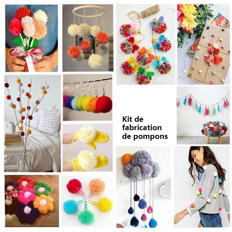 Bricolage Kit de Machine à Pompons - ciaovie