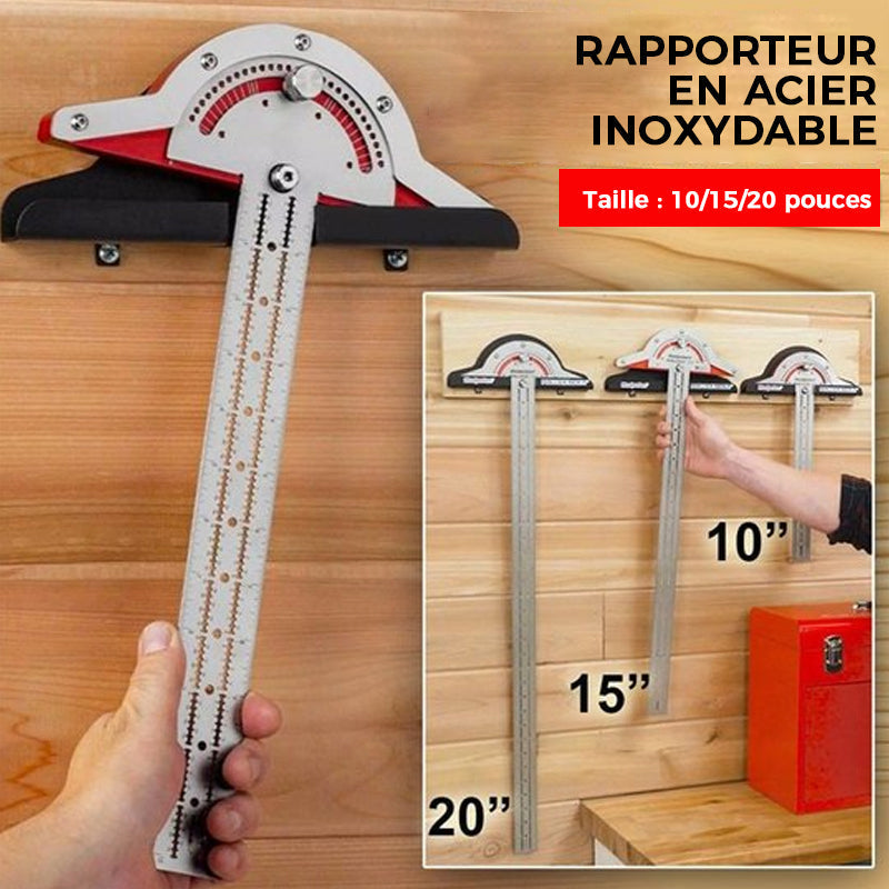 Règle de bord ajustable pour menuisiers