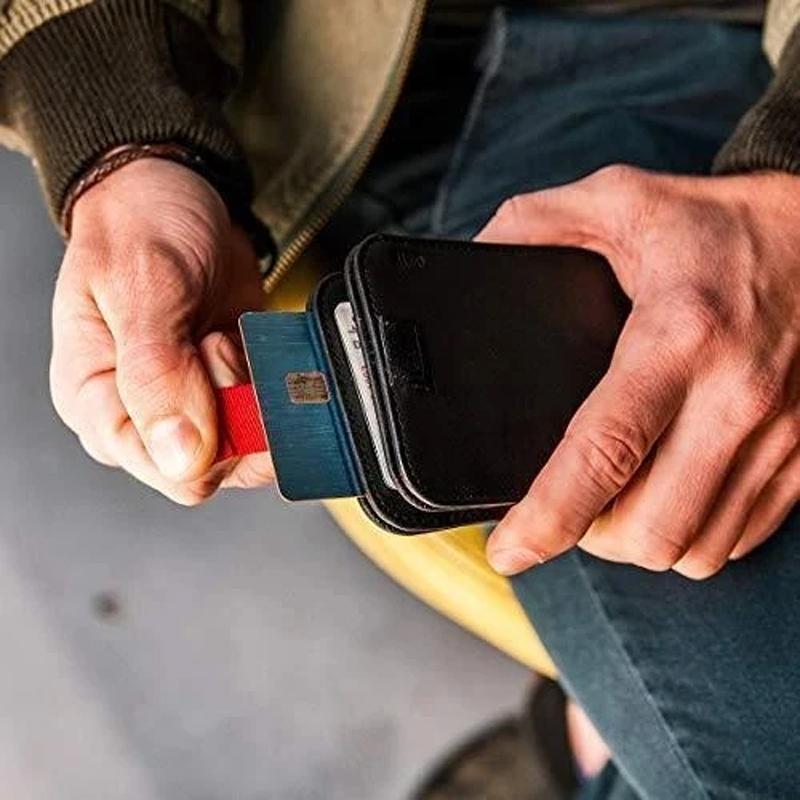 Hommes Portefeuille en cuir Extra-mince