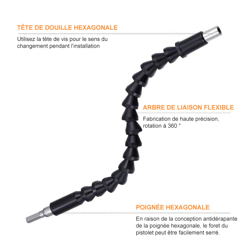 Ciaovie™ Extension Flexible de Foret Tournevis Arbres Souples - ciaovie