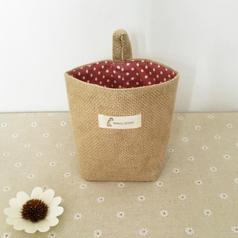 Sac de Rangement Suspendu en Coton et Lin - ciaovie