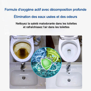 Agent détartrant à oxygène actif pour toilettes