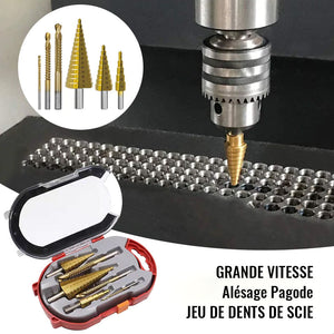 Ensemble de dents de scie de pagode d'alésage à grande vitesse (6 pièces)