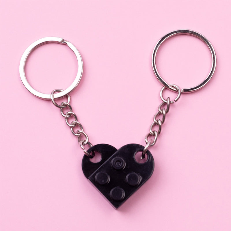 Porte-clés avec pendentif coeur