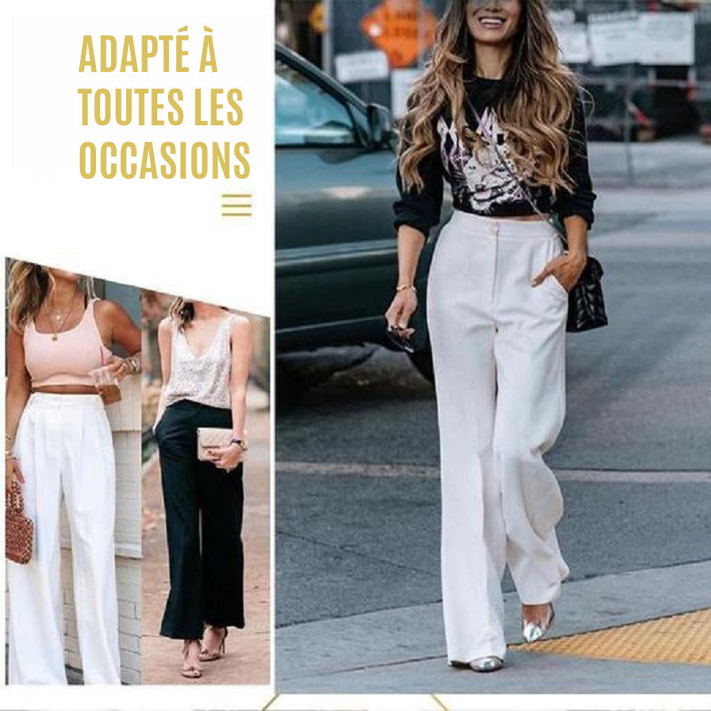 Pantalon De Costume Ample Décontracté Pour Femmes