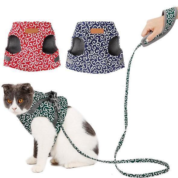 Veste de Harnais et Laisse pour Chat