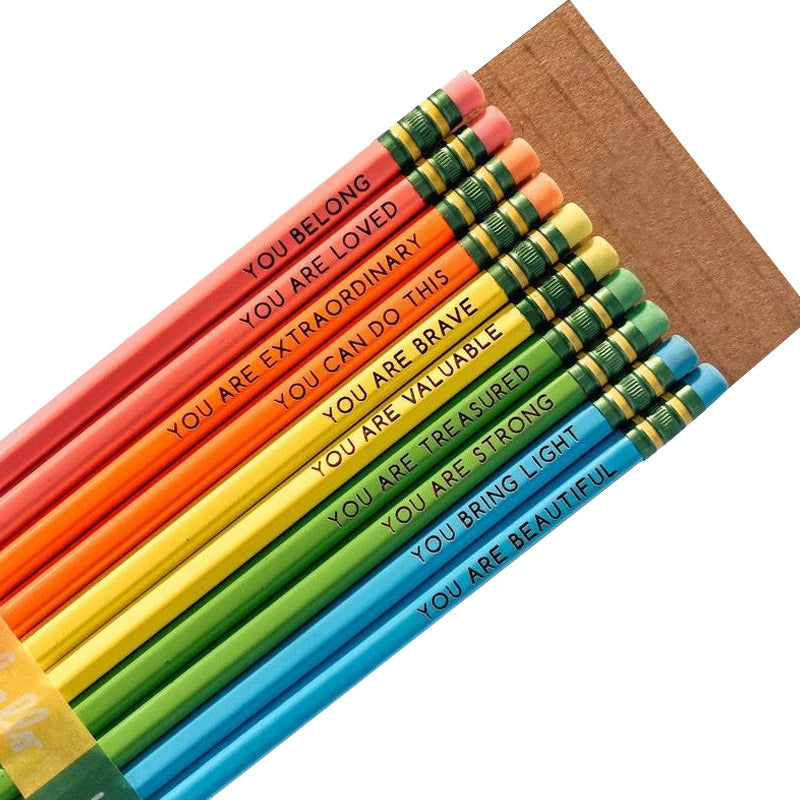 Ensemble de crayons d'affirmation✏️ (10 pièces)