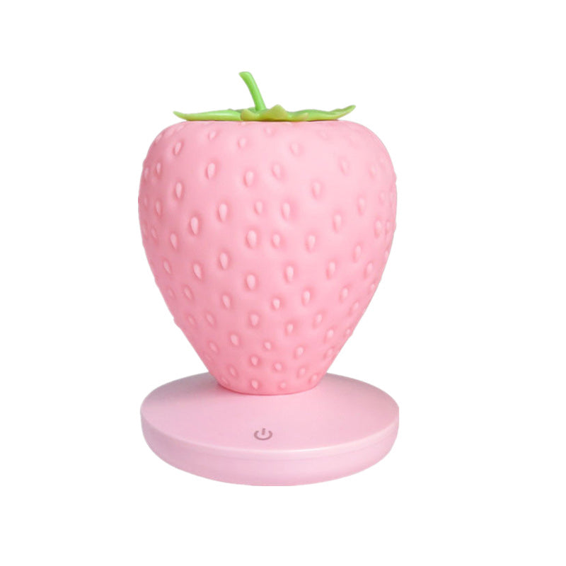 Lampe de Table en Silicone Souple Veilleuse Fraise