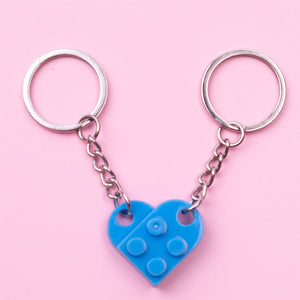 Porte-clés avec pendentif coeur