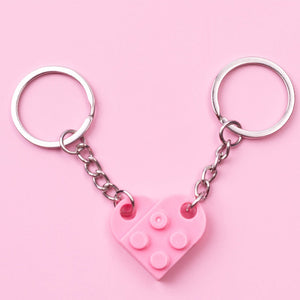 Porte-clés avec pendentif coeur