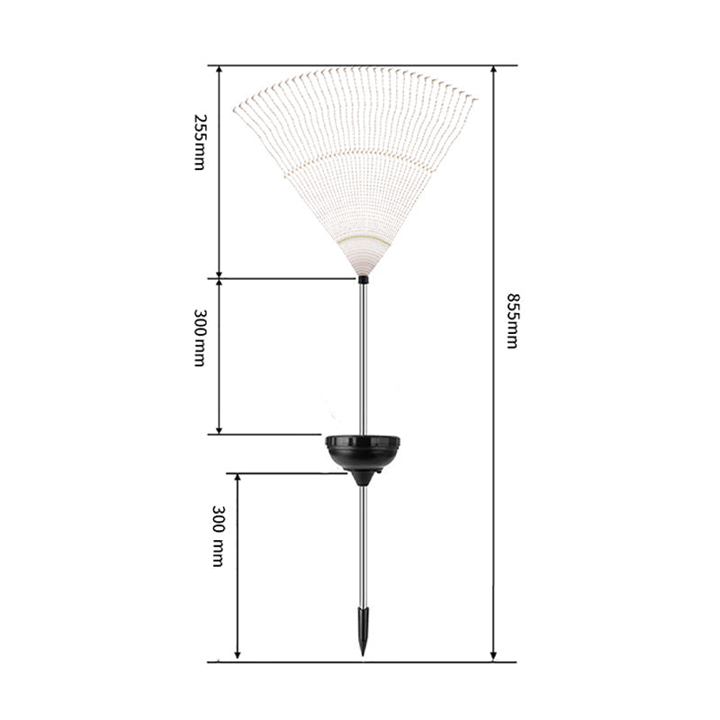 Lampe solaire à prise de terre pissenlit