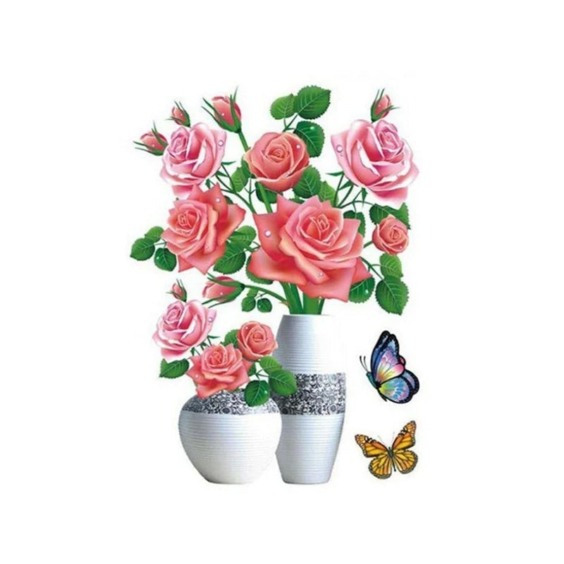 Autocollant Vase 3D