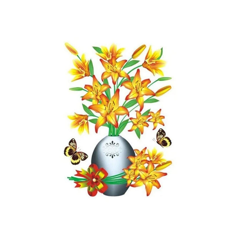 Autocollant Vase 3D